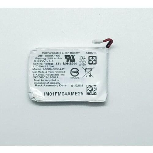 Original Replacement Battery 361-00097-00 For Garmin Fenix 5 Fenix 5S Authentic Rechargable Battery 255mAh