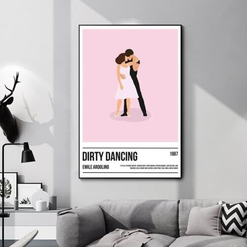 Dirty Dance Movie Poster Canvas Print Painting Retro Pulp Fiction Movie Picture Boyfriend Christmas Gift Home Decoration