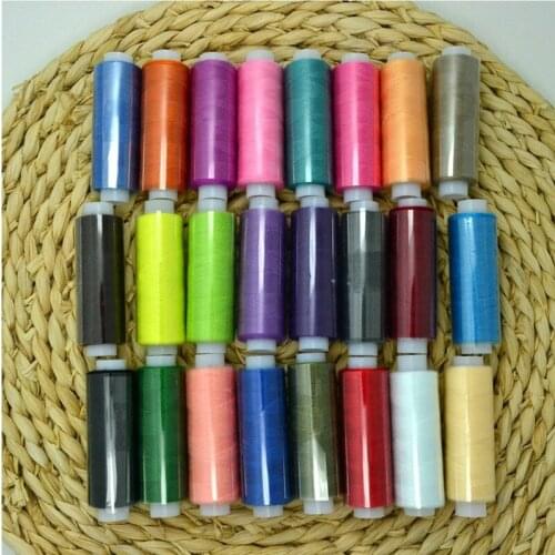 Polyester Sewing Threads 24 Color 150Yards machine Embroidery Threads