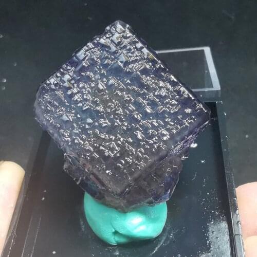 Natural rare fluorite cluster mineral crystal sample rock and crystal healing crystal (free box)