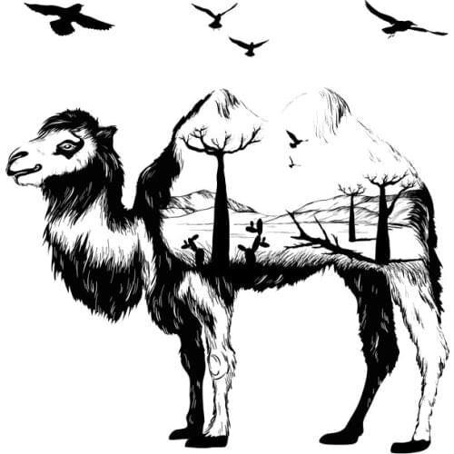 Camel / Desert Transparent Clear Stamps For DIY Scrapbooking/Card Making Stamps Fun Decoration Supplies