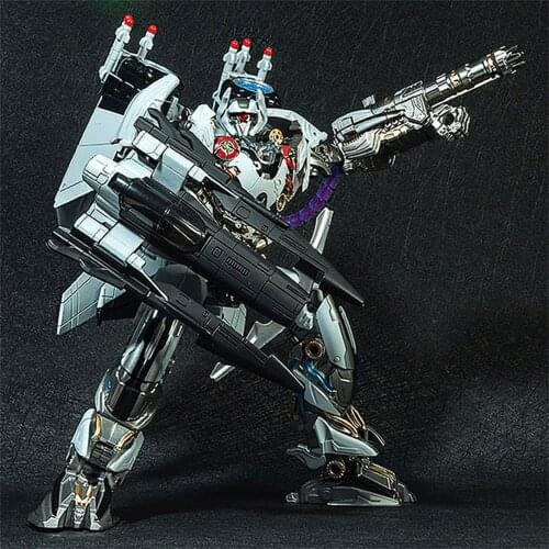 BMB Transformation Robot Black Mamba LS01 LS-01 Oversize 27cm Alloy Metal TF Nitro Zeus Plane Film KO Action Figure Model Toys