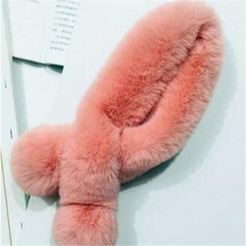 Rabbit fur scarf children can double ball boy east gate of qiu dong season female han edition fur collar collar to keep B65