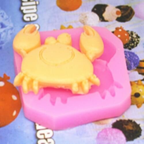 Silicone mold Mini crab shape fondant cake chocolate mould baking mold Clay craft mold DIY decoration tools