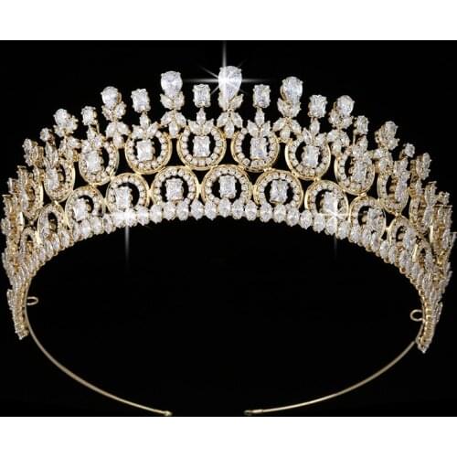 Tiaras And Crowns HADIYANA Bridal Hair Accessories Elegant For Women Wedding Party Gift With Cubic Zircon BC5370 Haar Sieraden