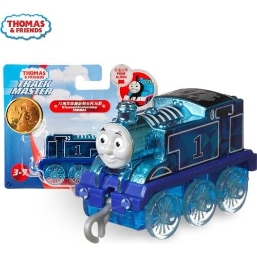 Track Master Thomas and Friends Trains Toy Diecast Model 75th Anniversary Metal Engine Kids Toys Boys Collector Diamond Thomas