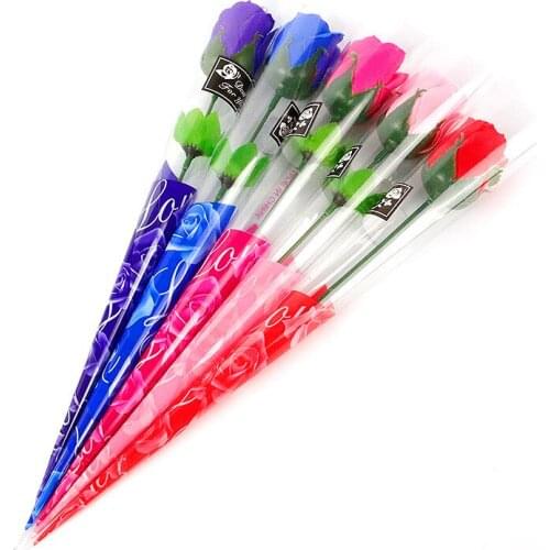 Pearl Decorated Latex Soap Rose Valentines Day Gift Artificial Rose Flowers Bouquet Wedding Birthday Decoration Home Decor Rose