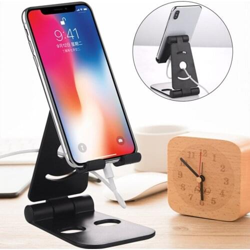 Universal Foldable Phone Holder Desktop Cellphone Support Table Stand For Xiaomi Redmi Note 10 iPhone Samsung Huawei Smartphone