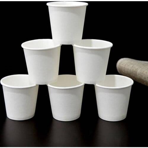 A Pack of 500 Pieces Weight Cup can be customized sign disposable milk tea cup paper cup blank coffee cup custom print LOGO cold