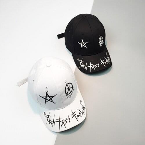 Spring Mens Hip Hop Personality Baseball Cap Printed Adjustable Cotton Snapback Hats Womens Black Bone Casquette Gorros