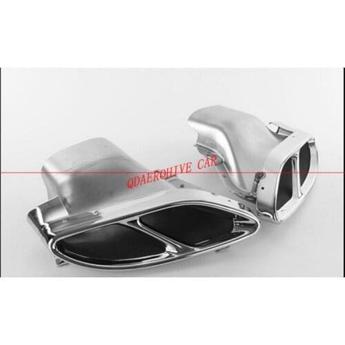 QDAEROHIVE exhaust pipes tail tips pipes Exhaust Tips Rear Lip for Mercedes-Benz W205 CGLCGLE C220 2015-2019