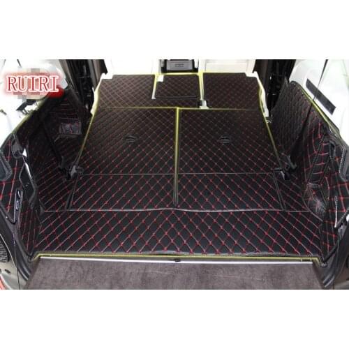 High quality! Special trunk mats for Land Rover Discovery 5 2018 2017 7 seats durable boot carpets cargo liner mat,Free shipping