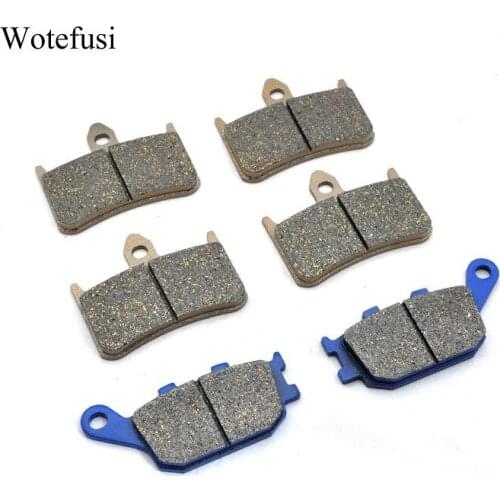 Wotefusi Hot 3 Pairs For Honda CB1300 97-00 Front Rear Brake Pads 1997 1998 1999 2000 [ST09]