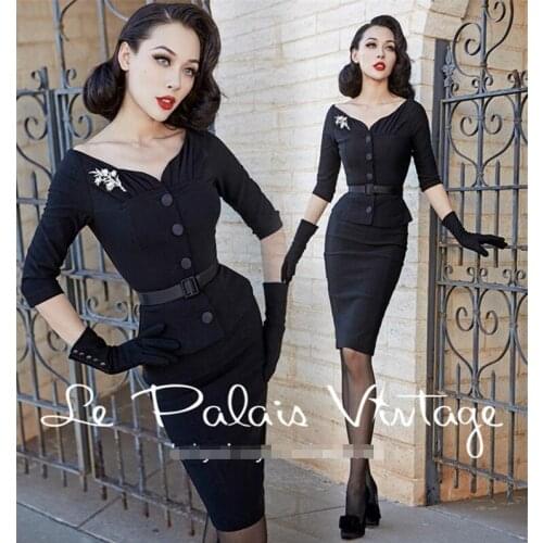 Retro elegant Three Quarter sleeve jacket ladies high waist half body goddess fashion suit skirt female autumn