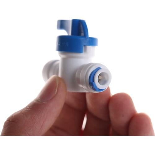 1 Pcs Ball Valve Switch 1/4'' Inline RO Water Reverse Osmosis Ball Switch Ball Valve Quick Connect Shut off high quality