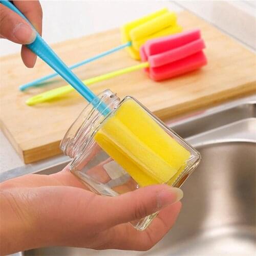 1 PC Kitchen Cleaning Tool Sponge Brush For Wineglass Bottle Coffe Tea Glass Cup 25cm/9.84" 9.13