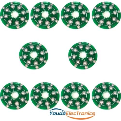 10pcs tin plated small PCB for CMC EIZZ 8 pins tube socket adapter 8 pin KT88 EL34 6550