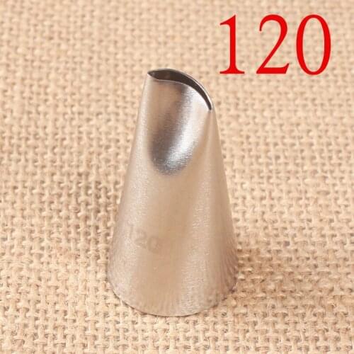 120# Rose Petals Cream Bean Paste Decorating Mouth 304 Stainless Steel Baking Cake DIY Tool Medium