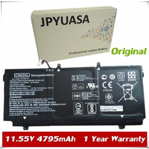 7XINbox 11.55V 4795mAh Original CN03XL Laptop Battery For HP 13-AB001 13-AB099 13T-AB000 HSTNN-LB7L 901308-421 CN03XL