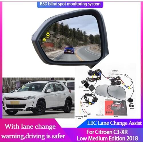 Car BSM BSD for Citroen C3-XR Low and Medium Edition 2018 Radar Detection System Driving Safety Sensor Mirror LED Light Warning