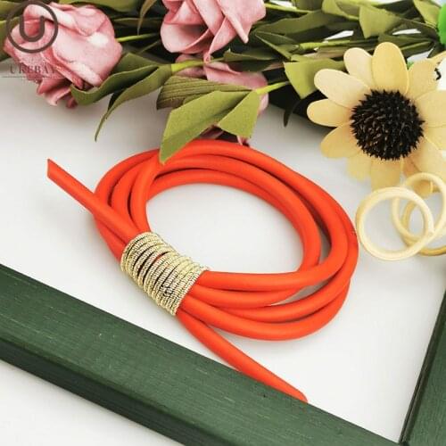 UKEBAY New Boho Bracelets For Women Handmade Luxury Design Jewelry Rubber Charm Bangles gothic Red Bracelet Party Gift Jewellery