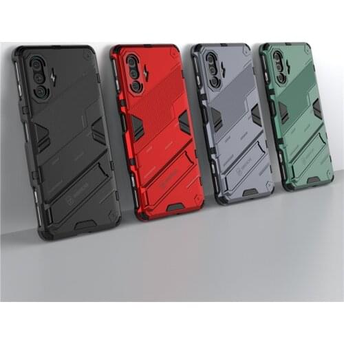 Holder Case For Poco F3 GT Cover For Xiaomi Poco F3 GT Capas Phone Bumper Kickstand Shockproof Back Cover For Poco F3 GT Fundas