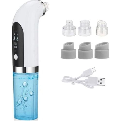 Electric Facial Vacuum Pore Blackhead Cleaner Water Cycle Acne Pimple Deep Cleaning Remover Small Bubbles Beauty Skin Care Tools