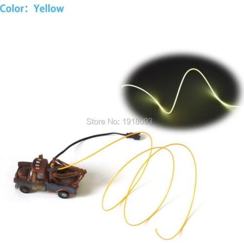 10 Colors Choice 1.3mm EL Wire Tube Flexible LED Strip Light For Light-up Toys Craft Model Decoration Not Include The Controller
