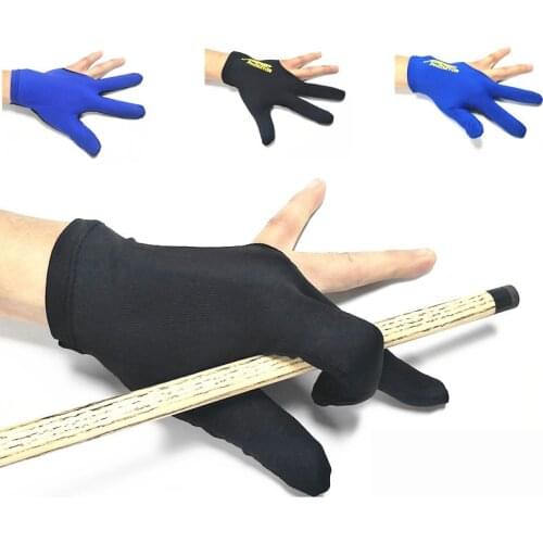 Three Finger Snooker Billiard Cue Glove Lycra Fabrics Embroidery Left Hand Open Pool Fitness Accessories Hot Sale Dropshipping