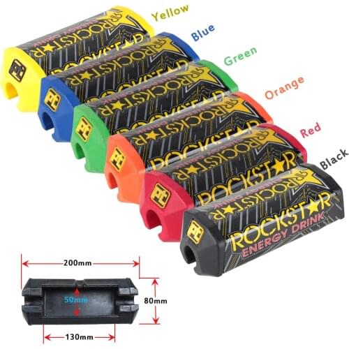 Pro Taper 2.0 Square Handlebar Bar Pad Fat Bar Pad Chest Protector Cross Bar For 1-1/8 Handle Bar Motorcycle Dirt Pit Bike ATV