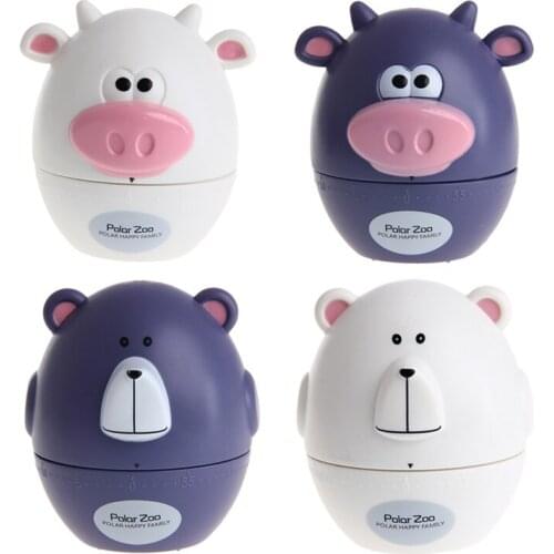 Bear Cow Timer Mechanical Wind Up 60 Minutes Kitchen Gadget Novelty 'lirunzu