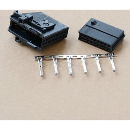 Biurlink Car MFD2 RNS2 Radio Stereo Modified Terminal Pins 18Pin Port Connector For Volkswagen Audi Headunit