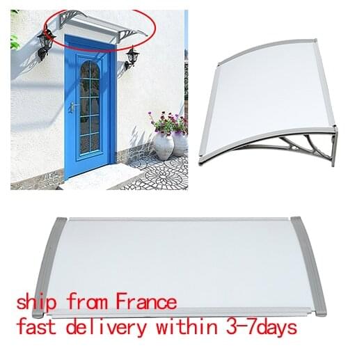 Outdoor Front Door Window Awning Patio Cover Canopy Multi-size Durable Door Canopy Awning Poly Carbonate Door & Window HWC
