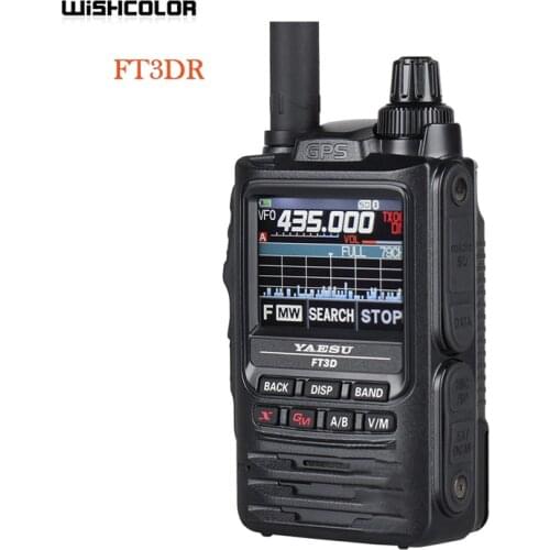 For YAESU FT3DR Bluetooth Walkie Talkie Handheld Transceiver Full Color Touch Screen GPS Recording
