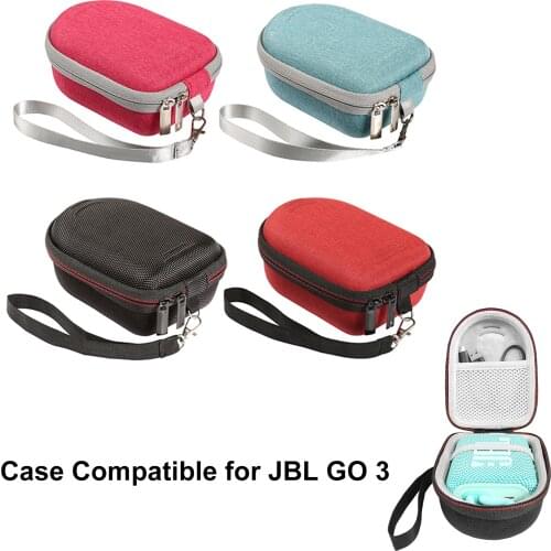 Portable EVA Hard Carry Case For JBL GO3 Travel Carrying Bag For JBL GO 3 Portable Wireless Bluetooth Speaker Protective Cover