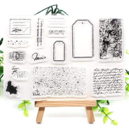 KSCRAFT Label Transparent Clear Silicone Stamps for DIY Scrapbooking/Card Making/Kids Crafts Fun Decoration Supplies