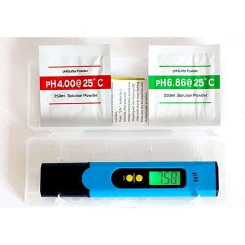 Quevinal 20pcs Pocket Pen Water test Digital PH Meter Tester PH-009 IA 0.0-14.0pH for Aquarium Pool Water Laboratory