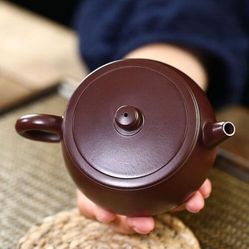 Handmade Yixing Teapot Ore Mud Purple Clay Kung Fu Jin Lang Kettle Send Gift Box Creative Teaware