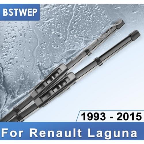 BSTWEP Wiper Blades for Renault Laguna Mk1 / Mk2 / Mk3 Fit Hook Arms / Bayonet Arms Model Year from 1993 to 2015