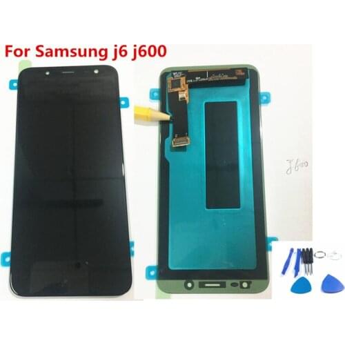 Super AMOLED LCD For Samsung J6 2018 Can Adjust LCD Display Touch Screen Digitizer Assembly For Samsung Galaxy J6 J600 J600F