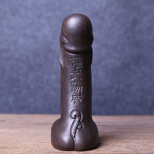 NEWYEARNEW Purple Clay Lucky Mascot Tea Pet Accessories Handicraft Home Decoration Business Women Love Gift Furnishing Articles