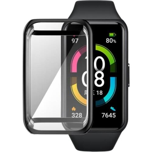 Anti-scratch Full Edge Smart Bracelet Protective Case Cover TPU Case For HUAWEI Glory Watch Fit Band 6 Full Coverage Film