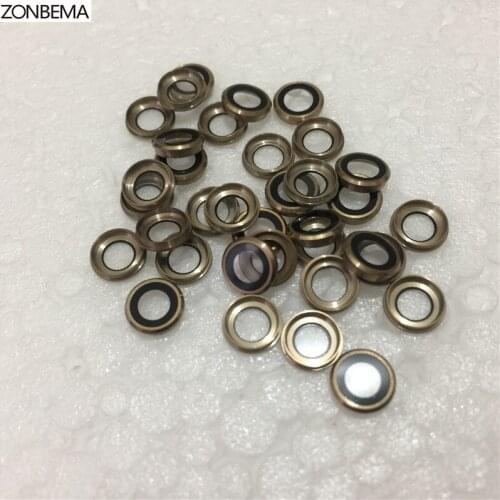 ZONBEMA 50pcs Rear Back Camera Glass Frame Lens Ring Bezel Cover Holder For iPhone 6 6S Plus Replacement Parts