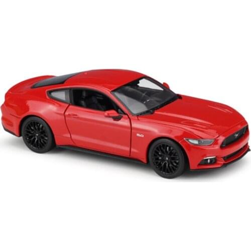 4 Colors 1/24 Scale luxury run Car Metal Alloy Classic Diecast Model 2015 Ford Mustang GT Toy Collection for Kids Doll Toy