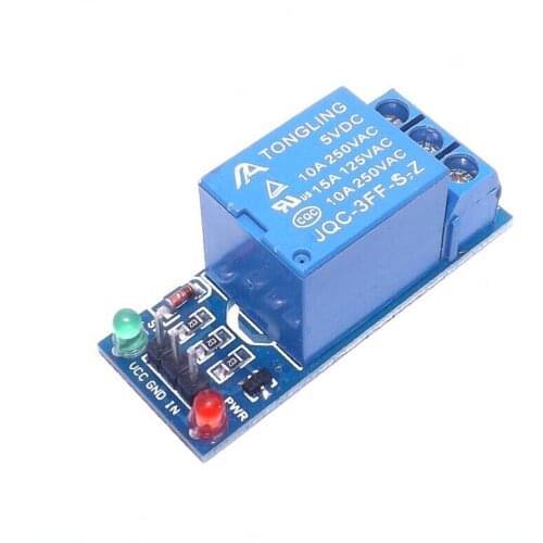 10pcs 1 Channel 5V Relay Module Low level for SCM Household Appliance Control For Ar-duino