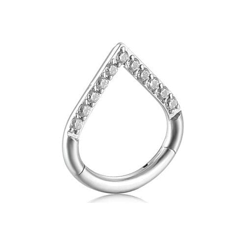 1pc Water Drop Nose Hoop Rings Hinged Ear Nose Septum Piercing Unisex Ear Tragus Cartilage Body Jewelry