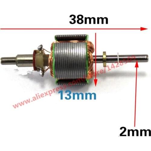 2 pcs hight quanlity metal Micro motor 130 Motor Rotor Bare Motor Coil Mini DC Motor no shell DIY toy free ship