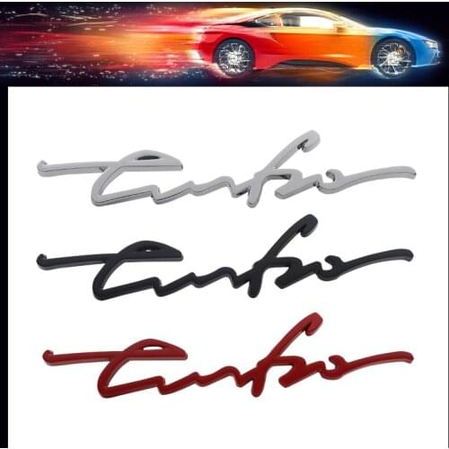 3D Premium New Design Turbo Boost Loading Boosting for car Hood Fender trunk Rear Bonnet Nameplate Decal Emblem Badge Sticker
