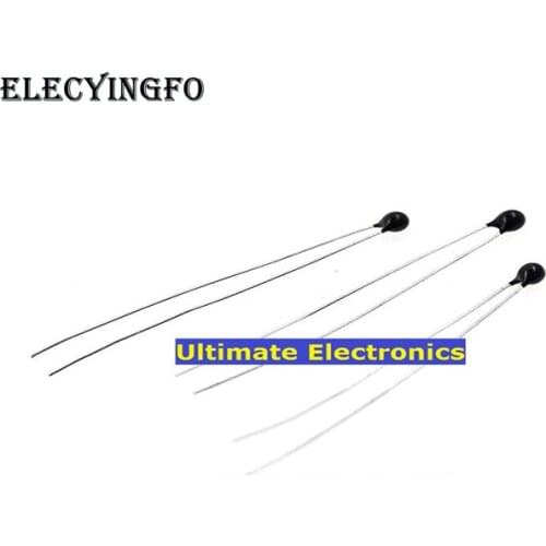 50pcs NTC thermistor MF52E 100K 5% black head/match head B:3950K 3950B