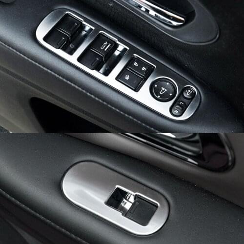 ABS Chrome For Honda HRV HR-V VEZEL 2015 2016 2017 Accessories Auto Arm Rest Window Switch Panel Cover Trim Car Styling
